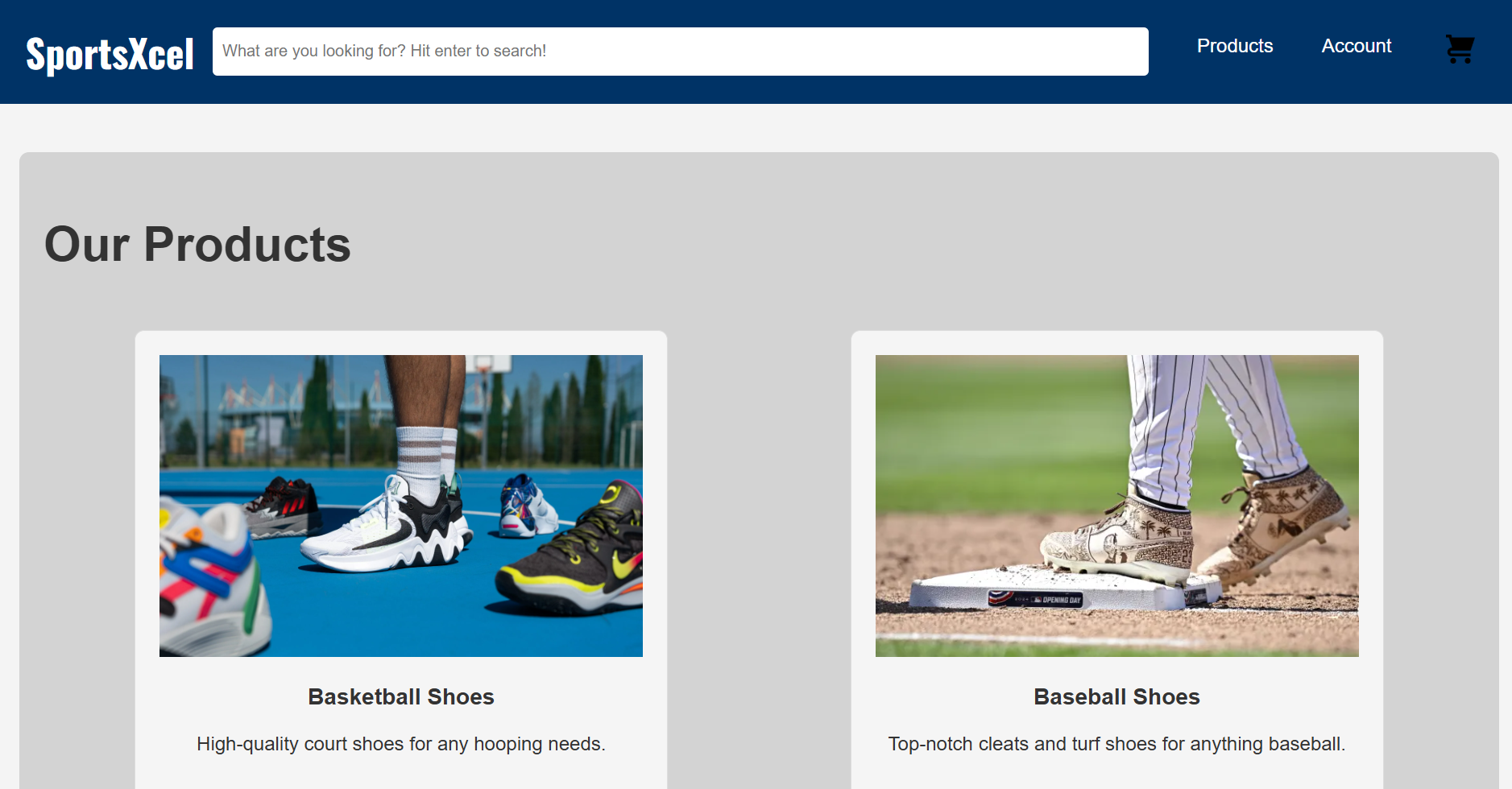 SportsXcel - Full Stack Ecommerce Website